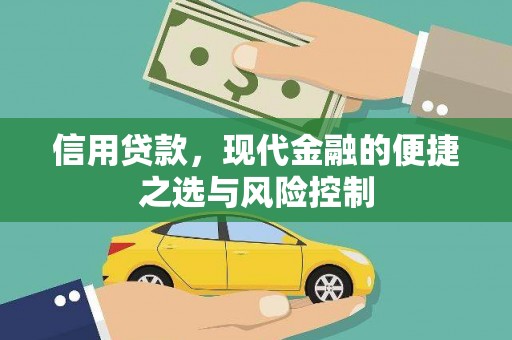 赣榆信用贷款，现代金融的便捷之选与风险控制