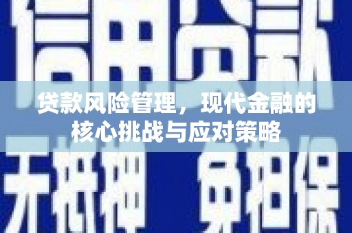 赣榆贷款风险管理，现代金融的核心挑战与应对策略