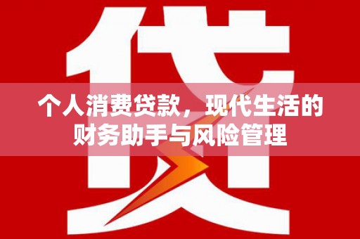 赣榆个人消费贷款，现代生活的财务助手与风险管理