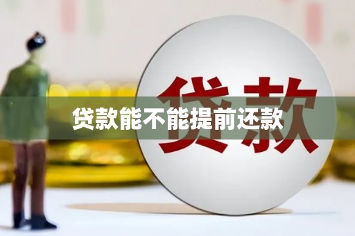 赣榆贷款能不能提前还款