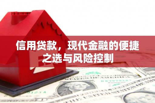 赣榆信用贷款，现代金融的便捷之选与风险控制
