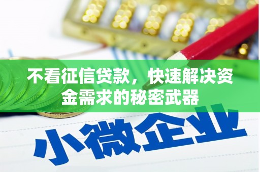 赣榆不看征信贷款，快速解决资金需求的秘密武器