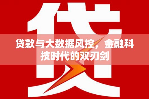 赣榆贷款与大数据风控，金融科技时代的双刃剑