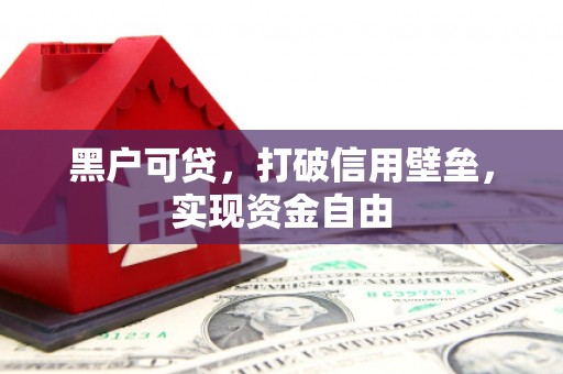赣榆黑户可贷，打破信用壁垒，实现资金自由