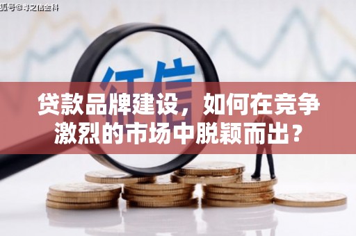赣榆贷款品牌建设，如何在竞争激烈的市场中脱颖而出？