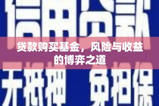 赣榆贷款购买基金，风险与收益的博弈之道