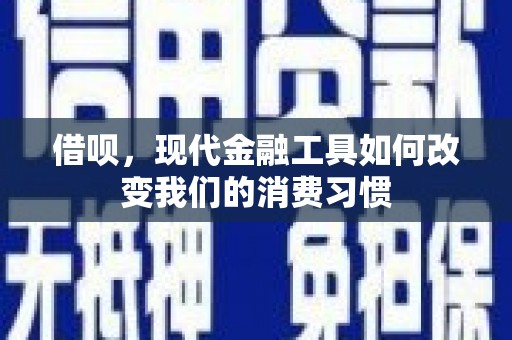赣榆借呗，现代金融工具如何改变我们的消费习惯