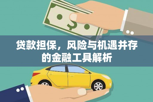 赣榆贷款担保，风险与机遇并存的金融工具解析