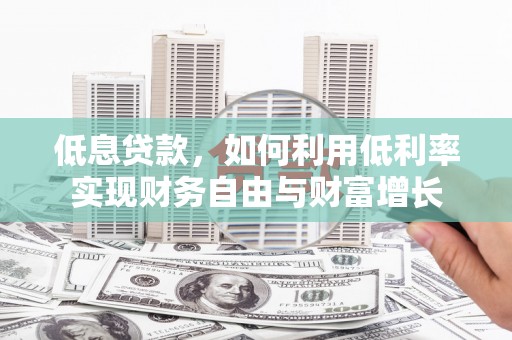 赣榆低息贷款，如何利用低利率实现财务自由与财富增长
